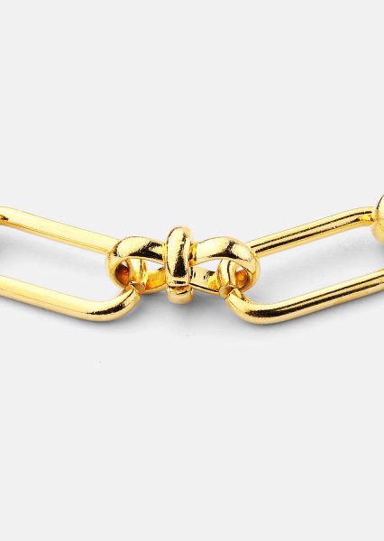Bracelet Link Statement - 18k Plaqué or
