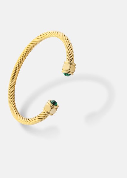 Bracelet Aumaura Green - 18k Plaqué or