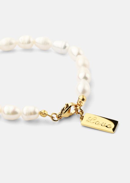 Bracelet Love Pearl - 18k Plaqué or