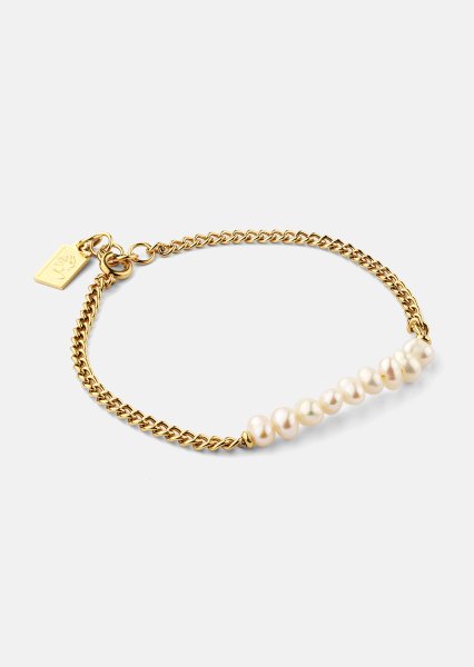 Bracelet Golden Pearl Chain - 18k Plaqué or