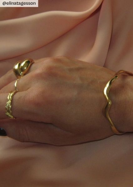 Bracelet Waveform - 18k Plaqué or