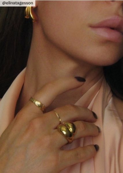 Boucles d’oreilles Gilded Drop – 18k Plaquées or