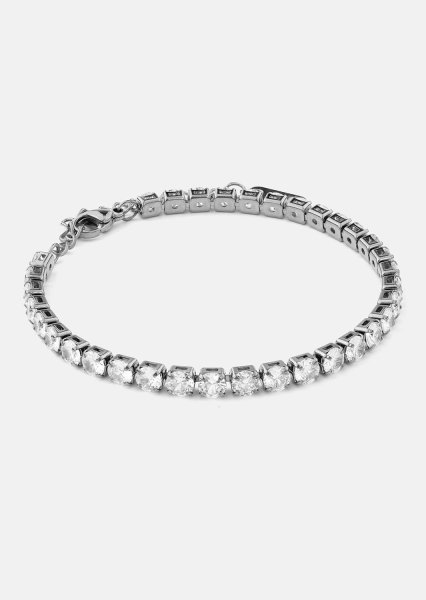 Bracelet Gloria Band 4 mm - Plaqué argent