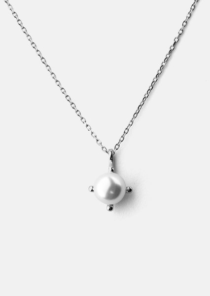 Collier North Pearl - Plaqué argent