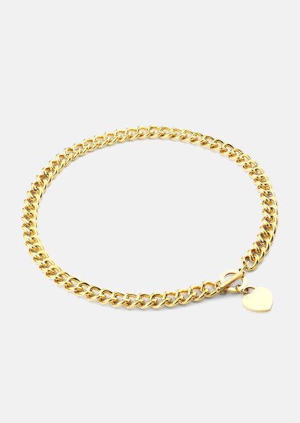 Luxe Circle Charm Necklace - 18k Plaqué or