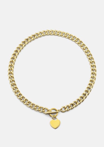 Luxe Circle Charm Necklace - 18k Plaqué or
