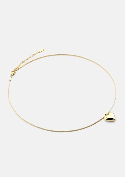Collier Opal Eternal Heart - 18k Plaqué or