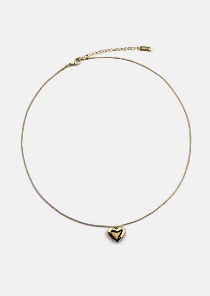 Collier Opal Eternal Heart - 18k Plaqué or