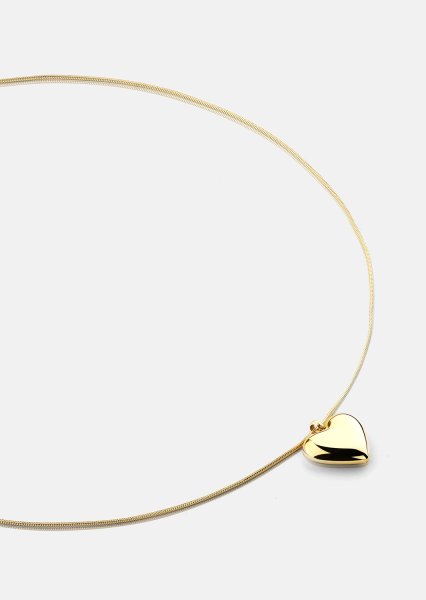 Collier Opal Eternal Heart - 18k Plaqué or