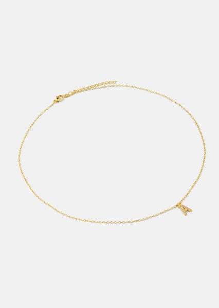 Collier Initial Letters A-N – 18k Plaqué or