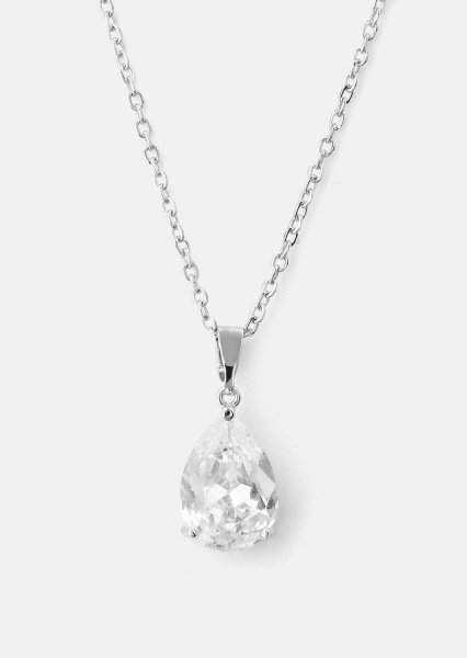 Collier Luna Teardrop - Plaqué argent