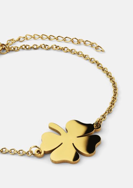 Bracelet Trèfle à Quatre Feuilles – 18k Plaqué or