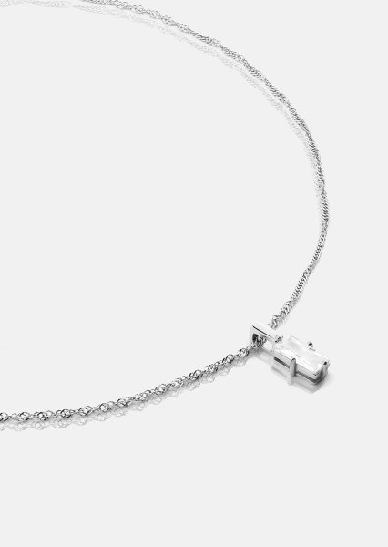 Gleam Collier – Plaqué argent