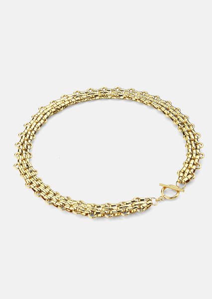 Collier Bold Weave - 18k Plaqué or