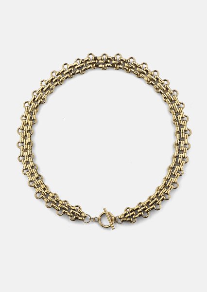 Collier Bold Weave - 18k Plaqué or