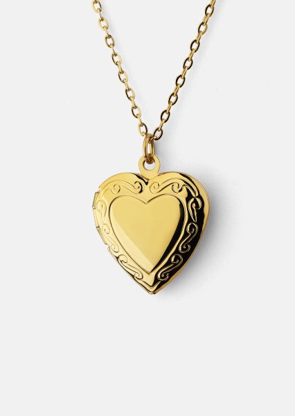 Collier Golden Heart big - 18k Plaqué or
