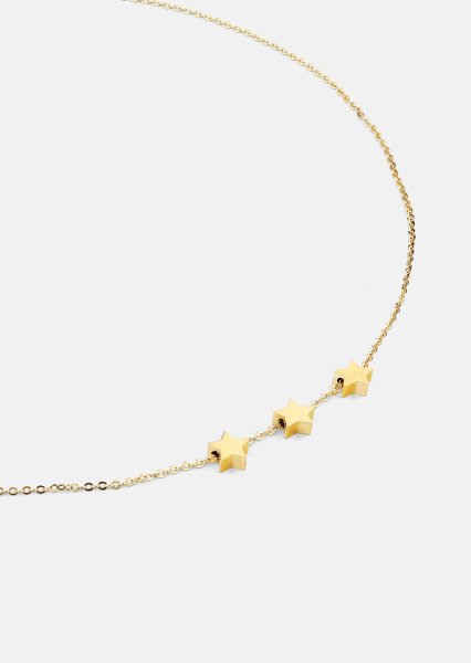 Collier Stjärntrio – 18k Plaqué or
