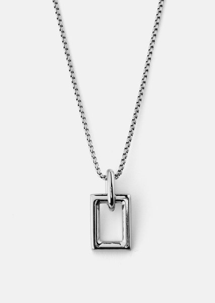 Collier Geometrisk Grace – Plaqué argent