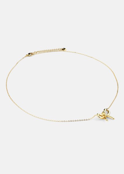 Collier Golden Bow - 18k Plaqué or