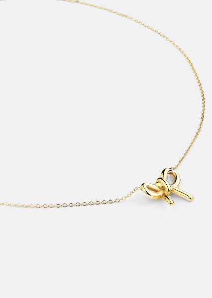 Collier Golden Bow - 18k Plaqué or