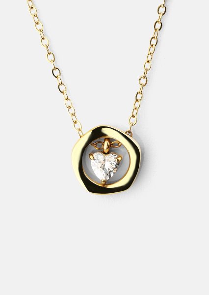 Collier Golden Heart – 18k Plaqué or