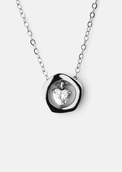 Collier Silver Heart – Plaqué argent