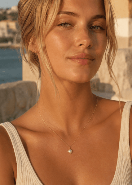 Collier North Pearl - 18k Plaqué or