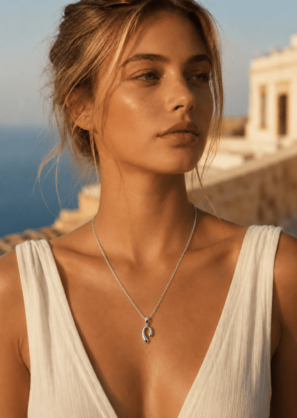 Collier Silver Flow – Plaqué argent