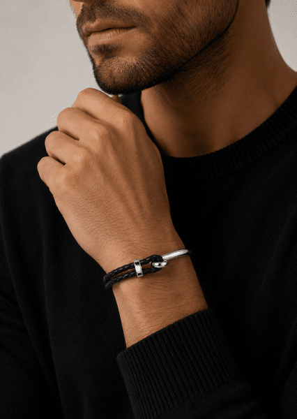 Bracelet en cuir Gravitas Link