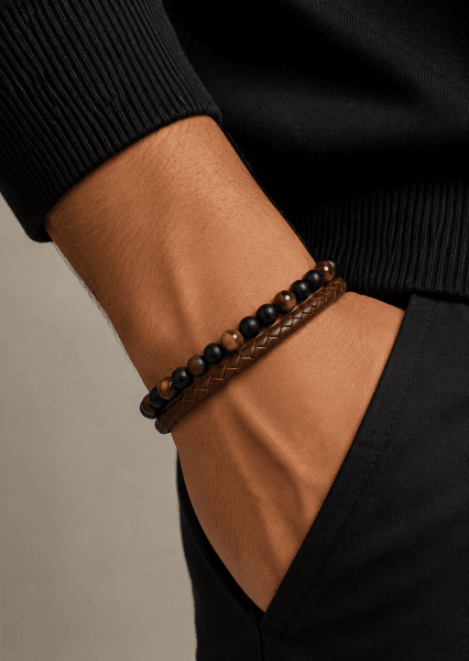Bracelet en cuir Luxe Tangle