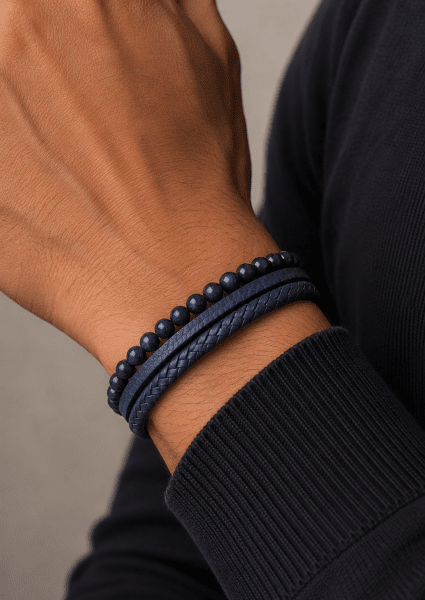 Bracelet en cuir Titan Charm