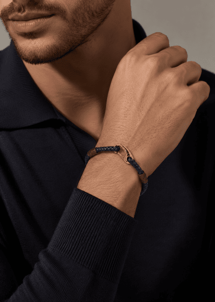 Bracelet en cuir Azure Charm