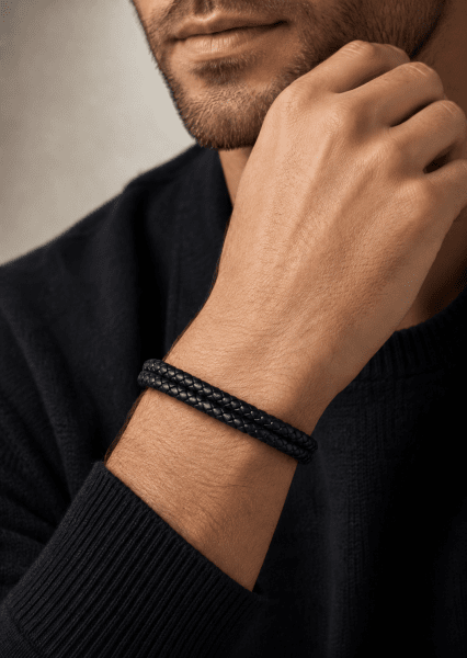 Bracelet en cuir Titan Knot