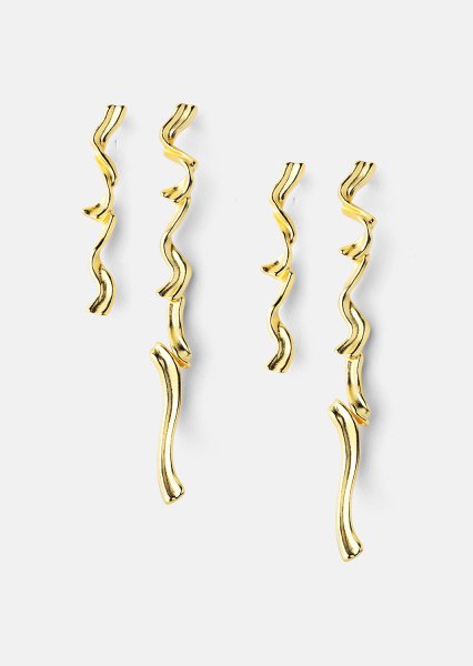 Boucle d’oreille Flow - 18k Plaquée or