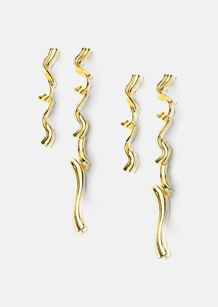 Boucle d’oreille Flow - 18k Plaquée or