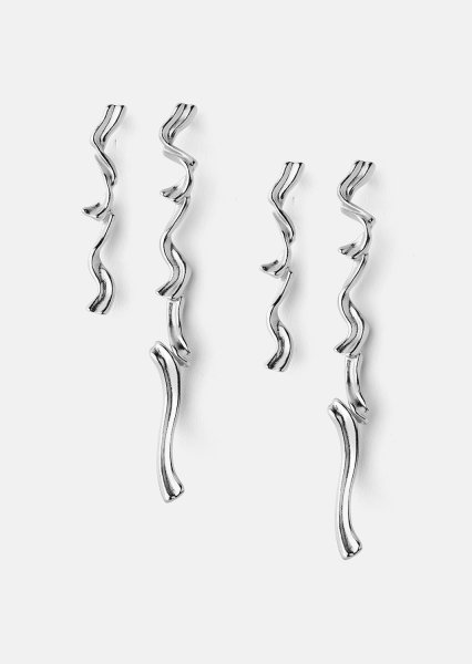 Boucle d’oreille Flow - Plaquée argent
