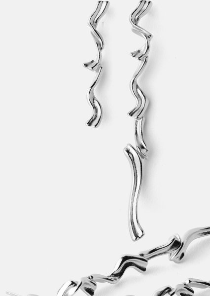 Boucle d’oreille Flow - Plaquée argent