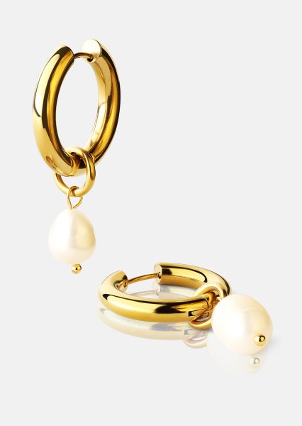 Boucle d’oreille Pearl Drop - 18k Plaquée or