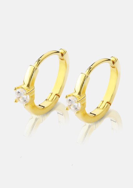 Boucle d'oreille Solace - Plaqué or 18k