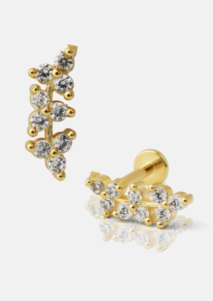 Aurielle Boucles d’oreilles – 18k Plaquées or