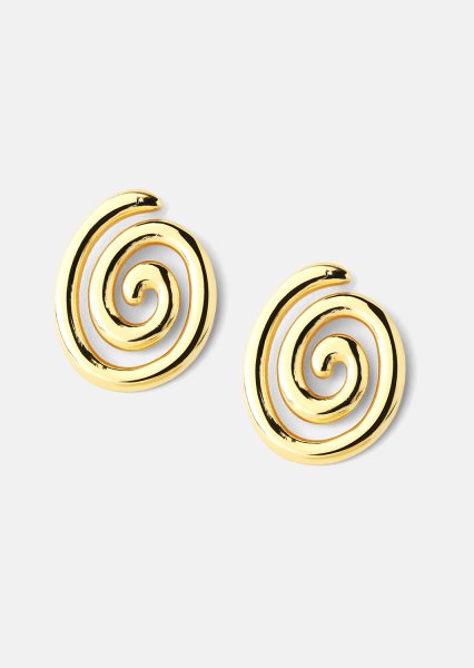 Resin Boucle d'oreille - 18k Plaquée or