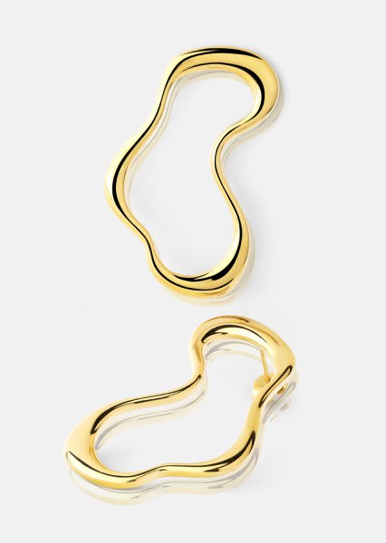Fluid Glow Boucle d'oreille - 18k Plaquée or