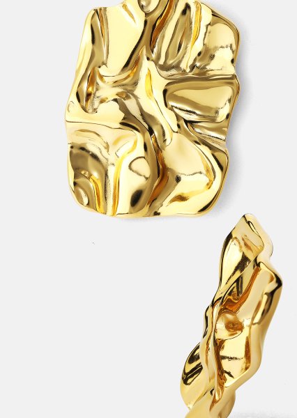 Boucle d’oreille Lava - 18k Plaquée or