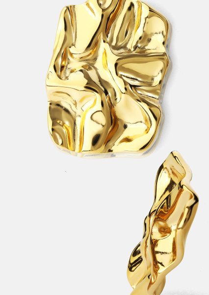 Boucle d’oreille Lava - 18k Plaquée or