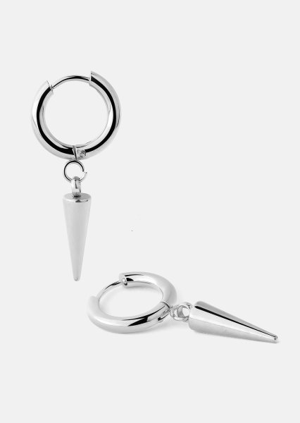 Boucle d’oreille Spike – Plaquée argent