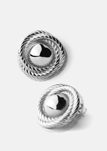 Boucle d’oreille Regal Twist - Plaquée argent