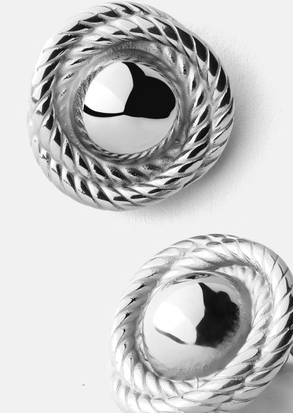 Boucle d’oreille Regal Twist - Plaquée argent