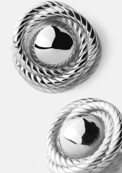 Boucle d’oreille Regal Twist - Plaquée argent