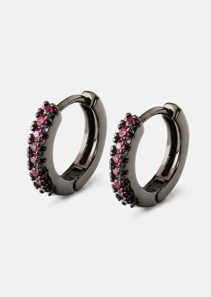 Boucle d'oreille Aitana Rose - Chromée