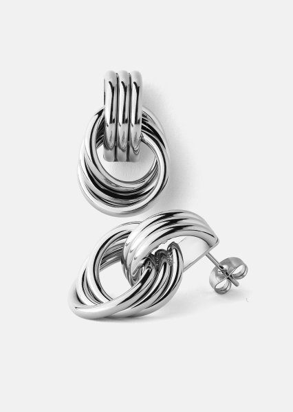Boucle d'oreille Unity Loop - Plaquée argent